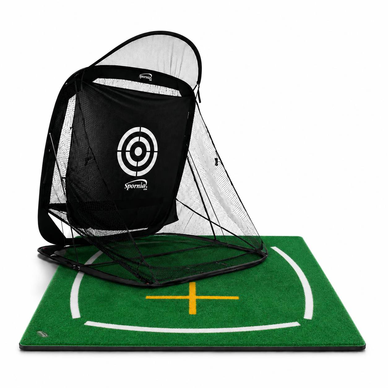 Spornia SPG-7 golftreningsnett + treningsmattepakke