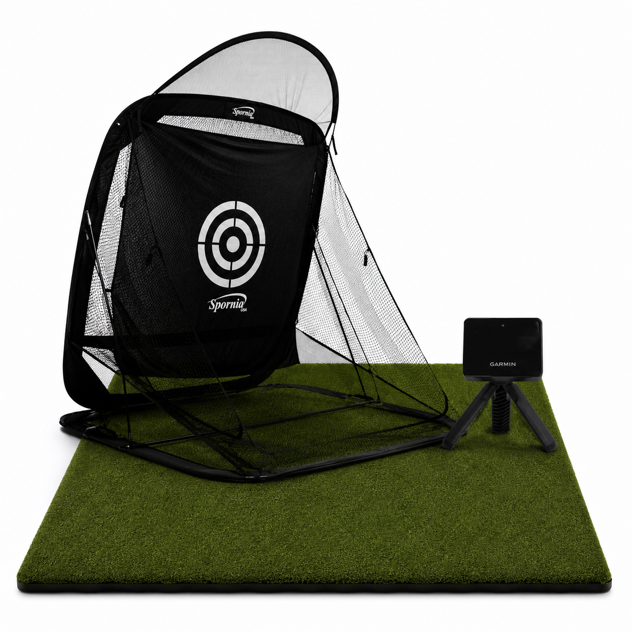 Spornia SPG-7 golftreningsnett-pakke med Garmin R10