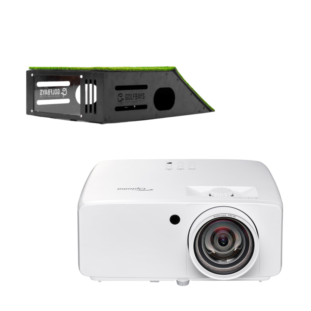 Optoma ZK521ST 4K laserprojektor + GolfBays gulvmontert koffert