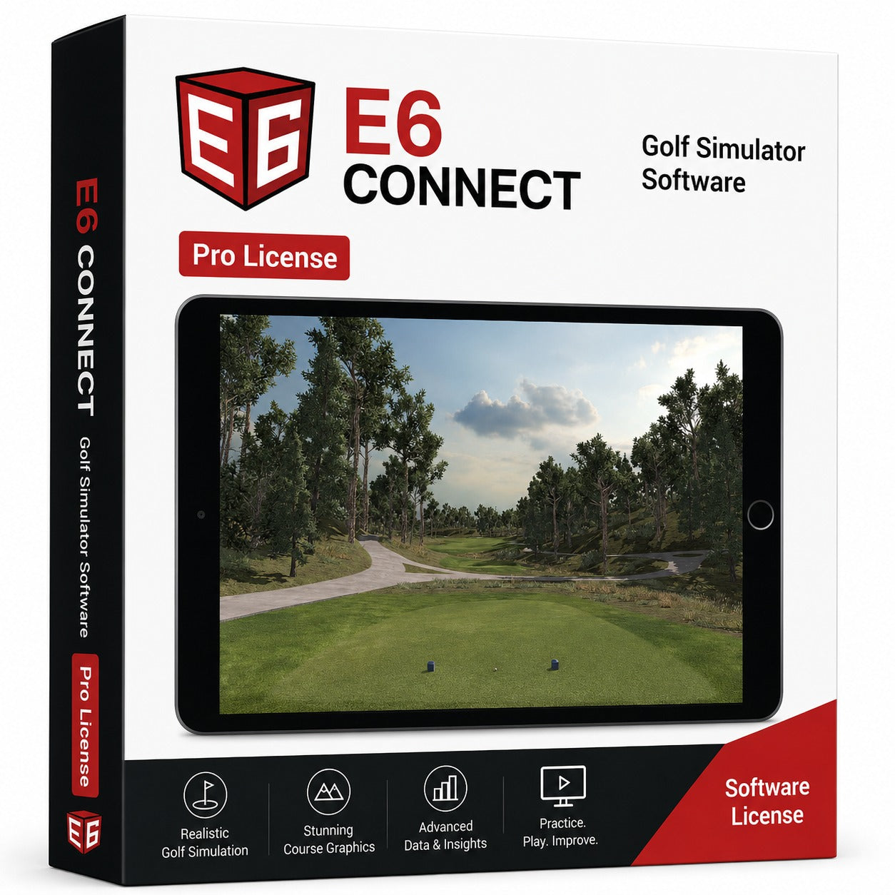 E6 golfsimulatorprogramvare - TruGolf E6 Connect-lisens