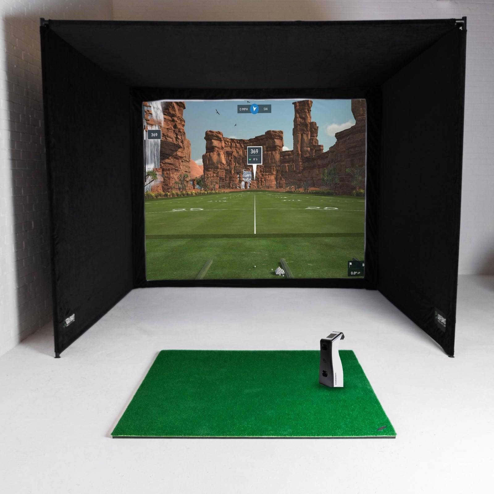 Bushnell Launch Pro Innendørs SimBox hjemmegolfsimulator komplett pakke
