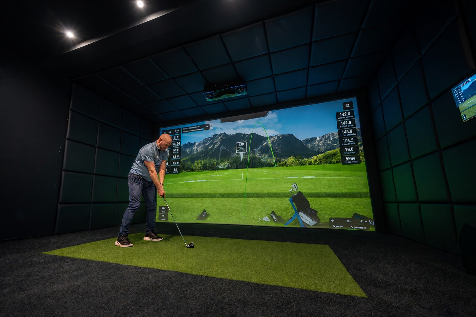 GolfBays Pro+ slagduk til golfsimulator