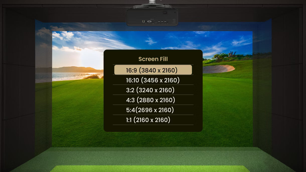 BenQ AK800ST 4K laserprojektor for golfsimulator