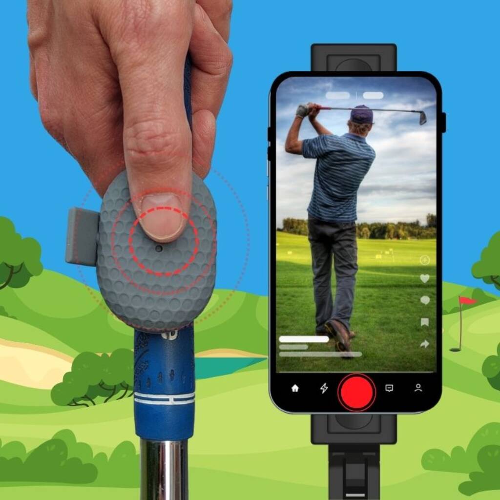 SnapSwing Golf-svingkamerautløser med Bluetooth-fjernkontroll